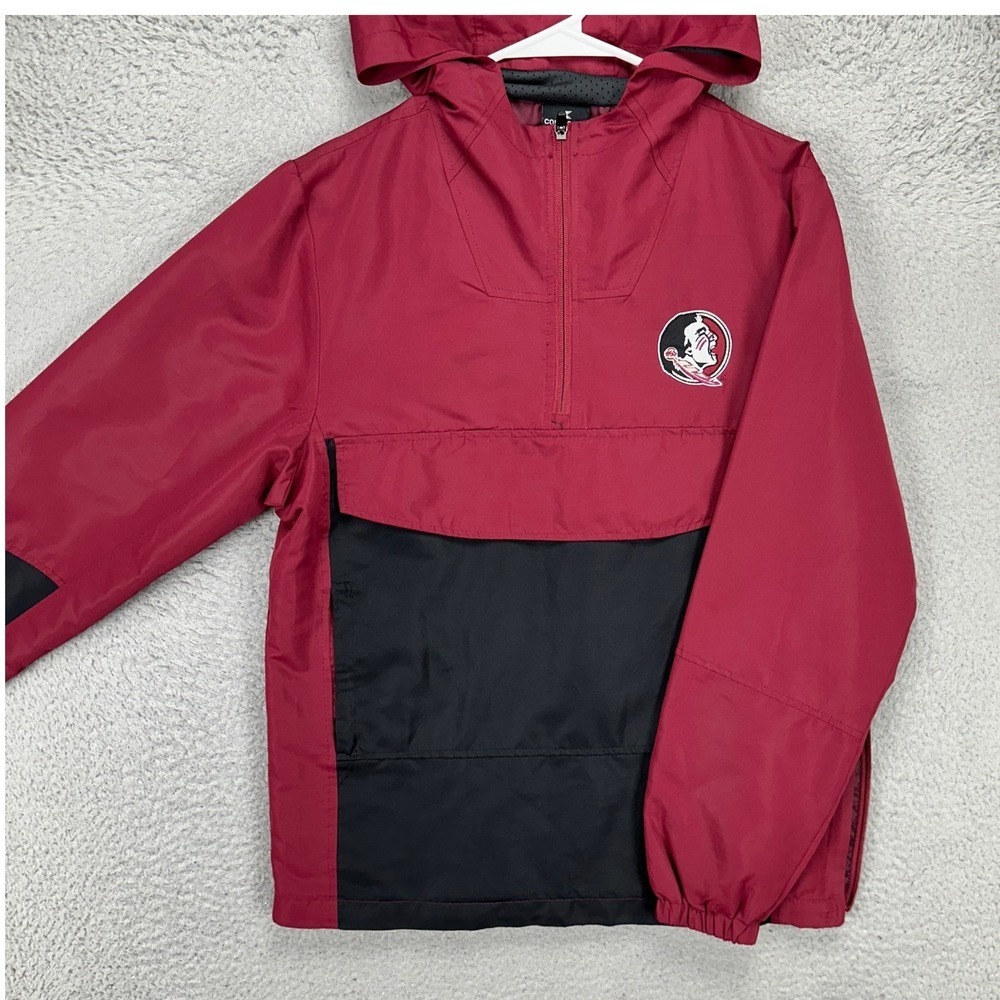 Florida State Seminoles Mens Pullover Hoodie Jacket Small Maroon Black Colosseum
